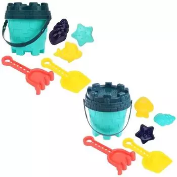 5Pcs Pool Sand Toy Interactive Garden Tool Digging Shovel Sand Castle Modeling Tool Activity Game Toddler Children Favor
