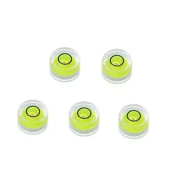 5pcs Round Bubble Level Mini Spirit Level Bullseye Level Measurement Instrument