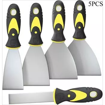 5PCS rubber scraper is suitable for putty scraper, very suitable for repairing gypsum board, removing wallpaper, removing dirt, etc