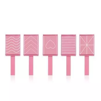 5pcs/set Gel Polish Cat Eye Magnetic Stick Professional Portable Nail Art Magnets Bar Easy To Use Heart Wave Stripe Pattern