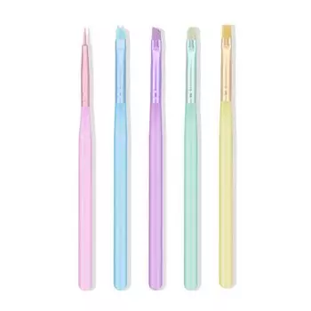 5Pcs/set Manicure Accessories Nail Drawing Pen Drawing Flower Line Grid French Nail Brush Lady 5Pcs/set