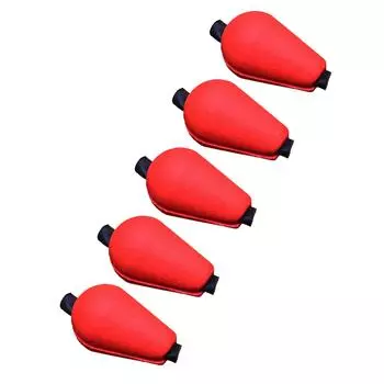 5pcs Strike Indicators Float Fishing Bobbers Floating Bobber Water Droplets Indicators for Trout Catfish Fishing Tackle оранжевый
