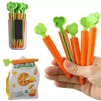 5шт. Магнитный уплотнительный зажим для моркови на кухне. 5PCS