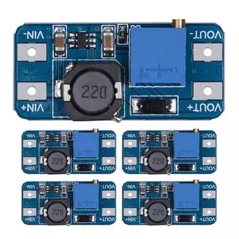 5шт MT3608 2A DC-DC повышающий модуль питания для Arduino