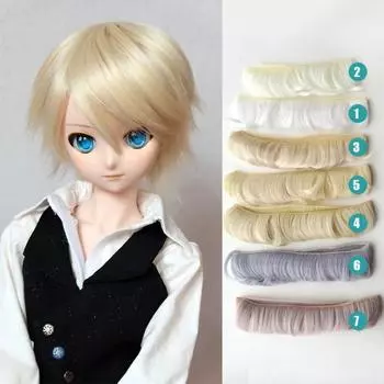 5x100 см BJD/SD парик с бахромой, красочные синтетические короткие волосы BJD BJD, сделай сам, бахрома для волос Msiredoll