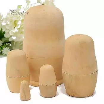 5x незаполненных эмбрионов, русские матрешки, игрушка-матрешка