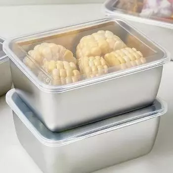 600 мл холодильник из нержавеющей стали, ящик для хранения продуктов с пластиковой крышкой, коробка для сохранения свежести продуктов, коробка для пикника