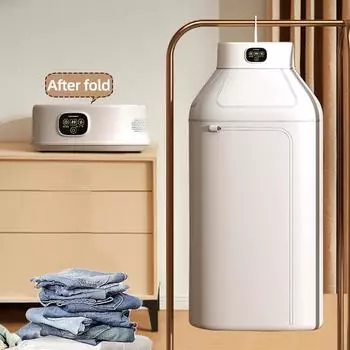 600 Вт электрическая сушилка для одежды Smart Drying Rack Подвесная сушилка Машина для сушки теплым воздухом Стерилизация Сушилка с таймером Двойной режим сушки EU белый