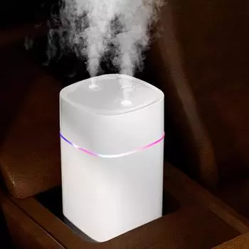 600ml Humidifier Mute Night Light Air Cool Mist Humidifier Multipurpose 2 Spray Relieve Fatigue Automatic Shutdown for Household розовый