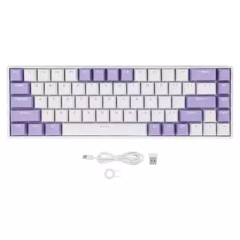 60% 68 клавиш механическая клавиатура беспроводная 2.4G Bluetooth 3.0 5.0 Type C проводная RGB подсветка игровая клавиатура