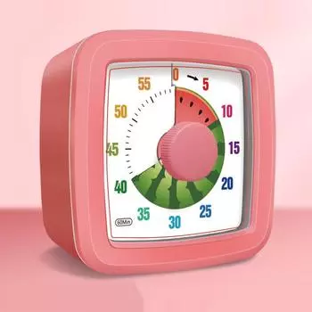 60 Minute Visual Timer Square Silent Countdown Clock For Kitchen Cooking Kids Study Classroom Office 5 Colors