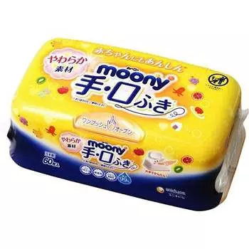 60 pieces of Moony hand wipes 60 pieces of Moony hand wipes