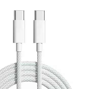 60 Вт, 6 А, кабель USB типа C-C, линия передачи данных для Iphone 15, Xiaomi Poco, кабель USB C для быстрой зарядки, кабель типа C, шнур для зарядки данных, провод 20 В 1m серый
