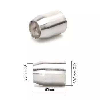 60mm to 51 mm to 36mm Motorcycle Exhaust Muffler Welding Head Mild Steel Converter Adapter Reducer Connector Pipe Tube CHINA