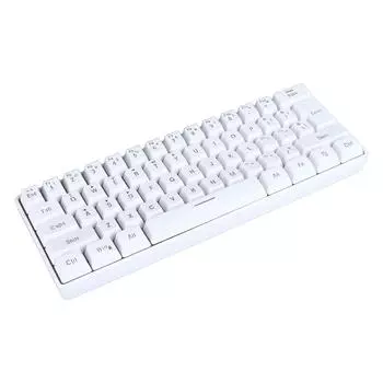 61 клавиша игровая клавиатура 2.4G Bluetooth проводная 3 режима клавиатура RGB подсветка мембранная клавиатура для белый