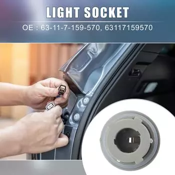 63117159570 цоколь автомобильной лампы для 320i 325i 328i E90 E91 указатель поворота P21W держатель лампы адаптер адаптер аксессуары