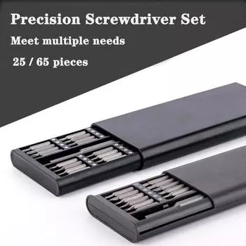 63 в 1/25 в 1 Schraubendreher-satz Przision Magnetische Schraube Fahrer бита шестигранная бита Griff Handy Reparatur набор отверток инструмент