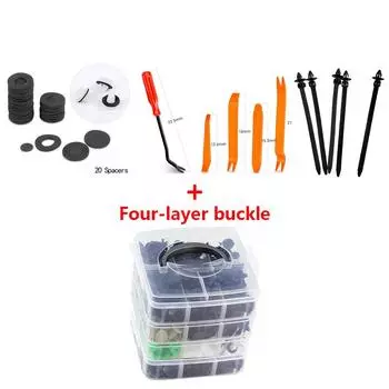 650PCS+Tool Boxed Mixed Car Door Bumper Panel Fender Retainer Push Rivet Fastener Clips