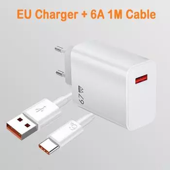 67 Вт USB зарядное устройство Quick Charge 3.0 мобильный телефон быстрая зарядка зарядное устройство адаптер для iPhone Samsung Xiaomi QC3.0 дорожные настенные зарядные устройства EU Charger 1M Cable