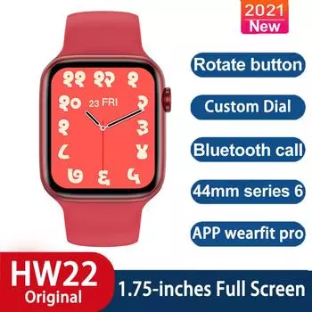 696 Hw22 Смарт-часы Серии 6e 1,75-дюймовый Экран Full HD Bluetooth Звонок DIY Циферблаты Умные Часы Фитнес-часы Для Androis Ios