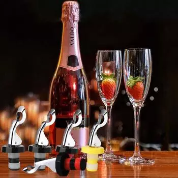 6/12Pcs Wine Stopper Sealed Vacuum Bottle Stopper Reusable Expanding Manual Beverage Bottle Stopper Practical Wine Bottle Cork