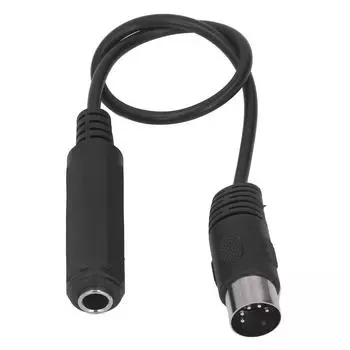6,35 мм гнездо на 5 контактов MIDI-кабель-адаптер 1 фут Plug and Play микрофонный кабель-адаптер или адаптер
