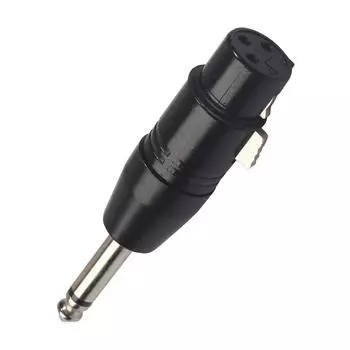 6,35 мм моно штекер в XLR 3pin гнездо конвертер аудио штекер адаптер разъем
