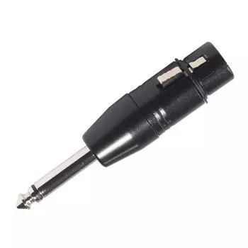 6,35 мм моно штекер в XLR 3pin гнездо конвертер аудио штекер адаптер разъем