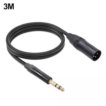 6,35 мм TRS - XLR Jack аудиокабель TRS - 3 PIN XLR сбалансированный интерфейсный кабель аудиокабель для микрофона Stage DJ Pro 2M