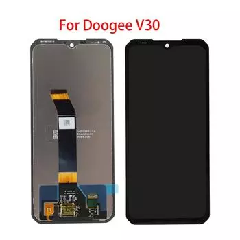 6,58 ЖК-экран для Doogee V30, ЖК-дисплей, сенсорный экран, дигитайзер, сенсорная панель в сборе, запасная часть чёрный