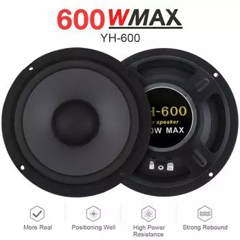 6,5-дюймовые автомобильные динамики 600 Вт 2-полосный сабвуфер для двери автомобиля аудио стерео полный диапазон частот автомобильные динамики для автомобиля 600W