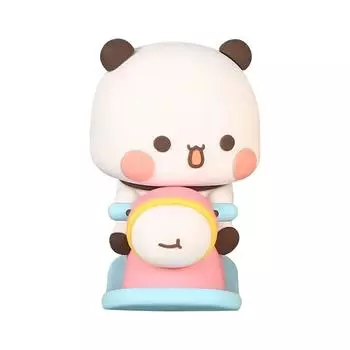 6,5 см Kawaii Dudu Panda Bear Фигурка Игрушки Подарок На День Рождения Рождество (розовый) Делавэр