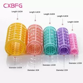 6/8/10/12/14Pcs Heatless Hair Curler No Heat Hair Rollers Plastic Lazy Curls Root Perm Rods Bangs Curling Rod Hair Styling Tools
