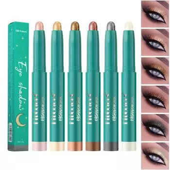 6-цветный перламутровый карандаш для век с консилером Silkworm High Light Concealer Stick для трехмерного улучшения теней на носу 01#