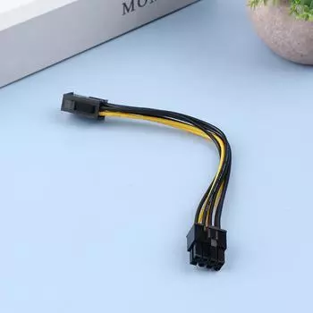 6-контактный на 8-контактный Pci-E кабель-удлинитель преобразователя питания для видеокарты Графический адаптер Кабель-адаптер с питанием
