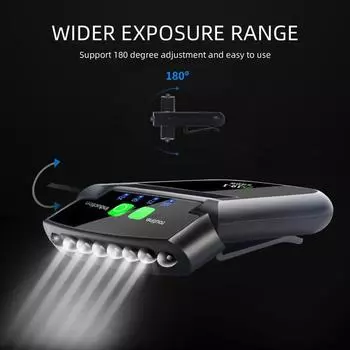 6 Led Cap Light USB Rechargeable Sensor Hat Clip Headlamps Waterproof Flashlight Head Clip Light Fishing Headlights Glare Light