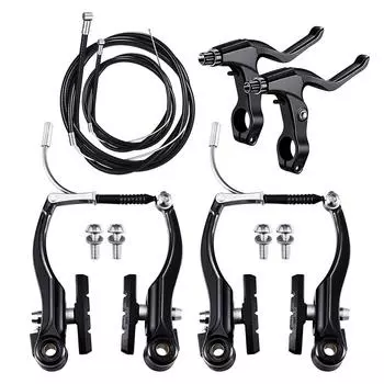 6 Pieces/Kit Mountain Bicycle V Brake Portable Detachable Adjustable Outdoor Sport Replacement Parts Component чёрный