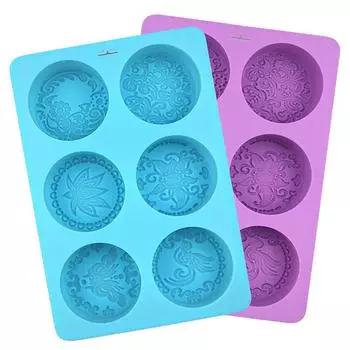 6 полостей силиконовая форма для шоколада Mooncake DIY Mold Различные формы цветов конфеты цветы мыло форма для выпечки инструмент