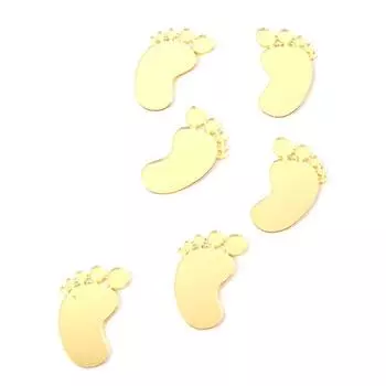 6 шт. акриловые украшения для торта Baby Shower, украшение для детских ножек, украшение для торта Oh Baby, пол ребенка, 1-й день рождения, мальчик и девочка