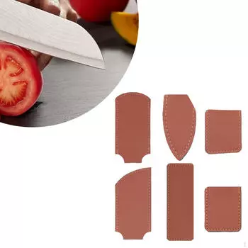 6 шт. чехлов для ножей из искусственной кожи, модные держатели, чехлы, чехлы для энтузиастов и профессионалов