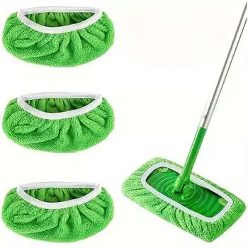 6 шт. многоразовая сменная тряпка для швабры Swiffer, не линяет, сменная тряпка для ванной комнаты белый