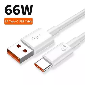 6A 66W USB Type-C кабель для Xiaomi 13 Redmi K50 K60 POCO Huawei Mate 50 P60 Honor 80 90 Realme GT сверхбыстрый зарядный кабель USB C 0.25m