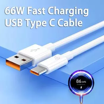 6A 66W USB Type C кабель для Huawei Mate 40 50 Xiaomi 11 10 Pro OPPO R17 быстрая зарядка USB C мобильный телефон зарядный кабель шнур передачи данных