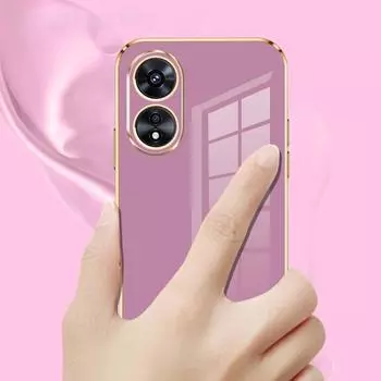 6D чехол для телефона OPPO A18 A38 4G с роскошным покрытием, силиконовый защитный чехол для объектива камеры, противоударный, полное покрытие OPPOA38 A 38, мобильный телефон OPPO A18 4G светло-зеленый