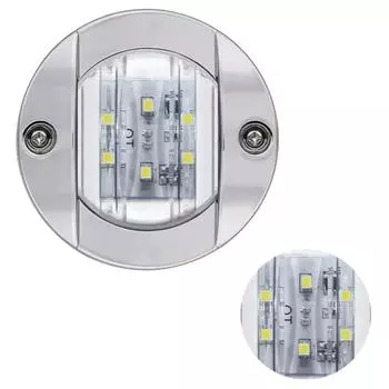 6LED Boat Indoor Chamber Light 12V Circular Yacht Light White Round Marine Boat LED Cabin Deck Courtesy Light Waterproof синий