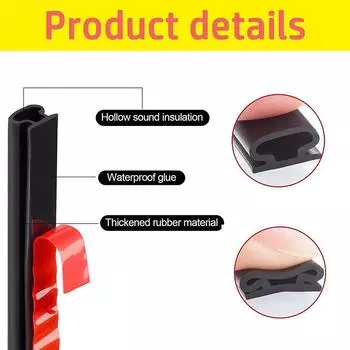 6M Self Adhesive Window Door Sealing Strips Soundproofing Dustproof Weather Stripping Silicone Rubber Door Seal Strip белый