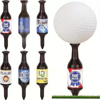 6pcs Beer Bottle Golf Spikes, Durable and Recyclable Golf Accessories, Fun Golf Gifts for Golfers