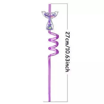 6Pcs Mermaid Theme Party Mermaid Tail Straw Gift Sparkling Straw Birthday Party Summer Pool Party Supplies