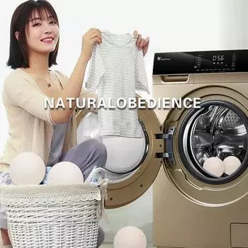 6Pcs Reusable Wool Dryer Ball Home Washing Pragmatic Fleece Kit Softener Laundry Fabric Ball 5cm Washing Machine Accessories