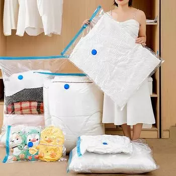 6Pcs Vacuum Storage Bags With Valve Vacuum Seal Bag Space Saving Bags for Comforters Clothes Pillow Bedding Blanket Storage 30X40cm18
